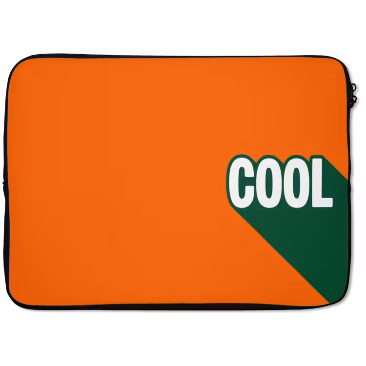 Laptophoes - Cool - Oranje - Groen — 1