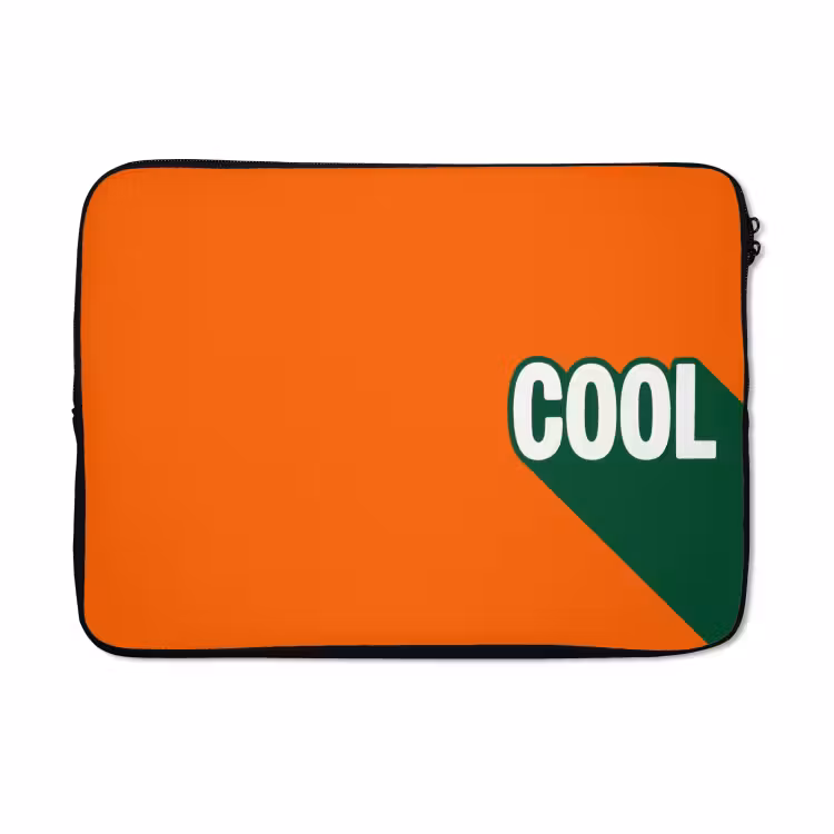 Laptophoes - Cool - Oranje - Groen — 5