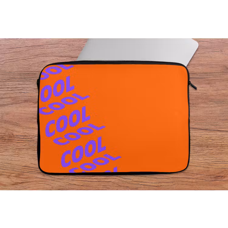 Laptophoes - Cool - Paars - Oranje — 2