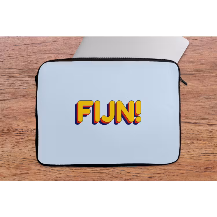 Laptophoes - Fijn - Geel - Oranje — 2