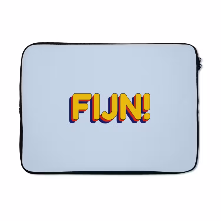Laptophoes - Fijn - Geel - Oranje — 5