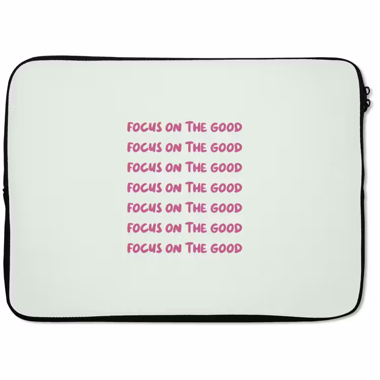 Laptophoes - Focus on the good - Roze — 1