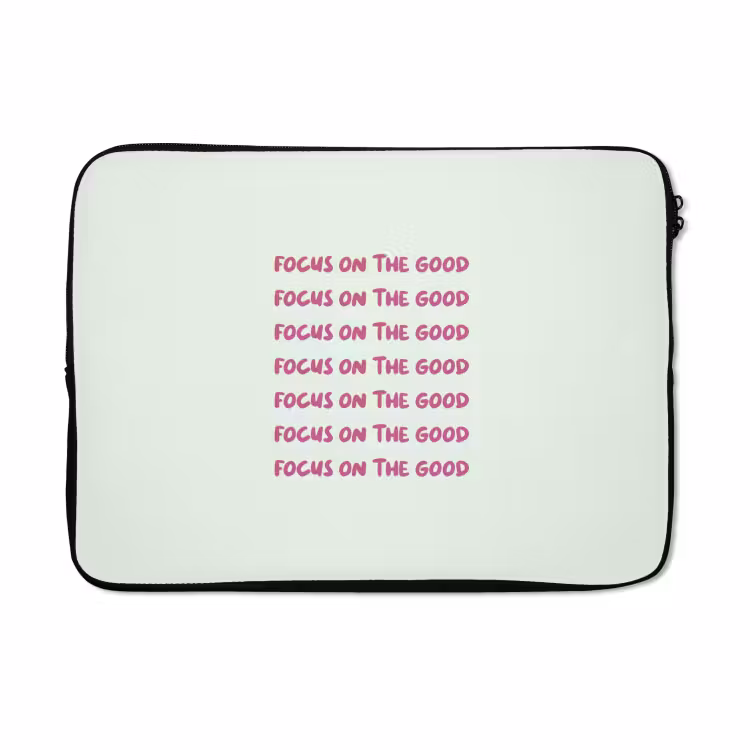 Laptophoes - Focus on the good - Roze — 5