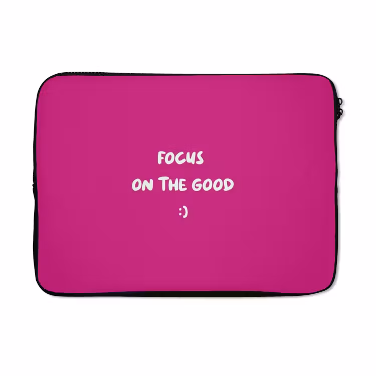 Laptophoes - Focus - Smiley - Roze — 5