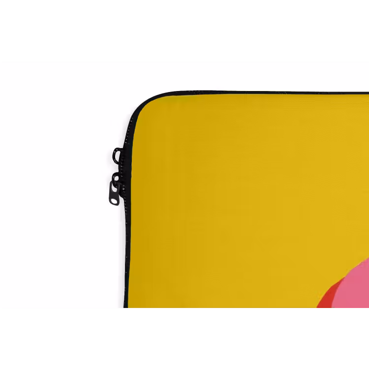 Laptophoes - Geel - Roze - Oh - 3D — 6