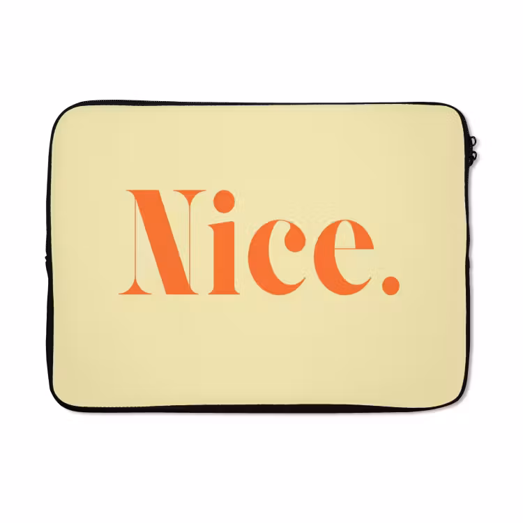 Laptophoes - Nice - Oranje - Geel - Minimalistisch — 5