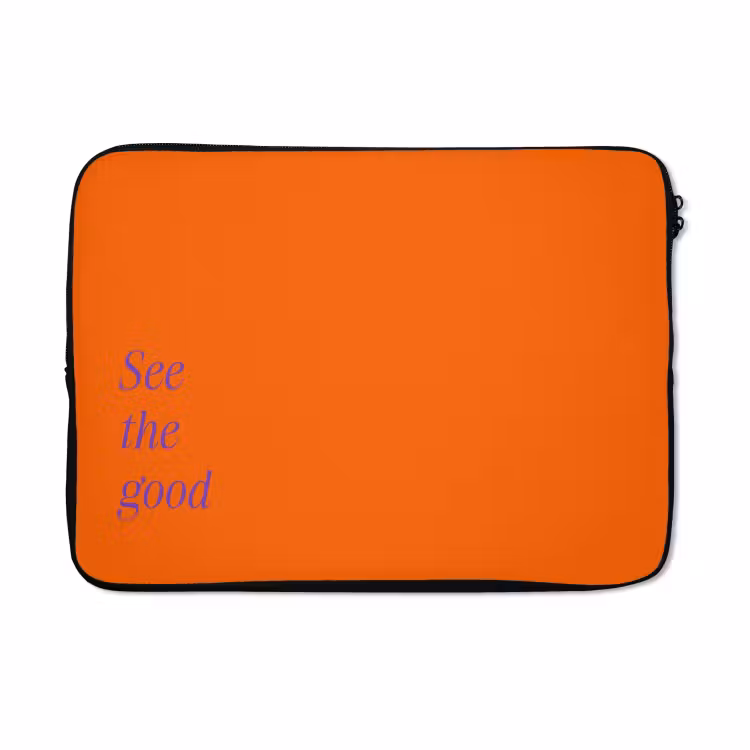 Laptophoes - See te good - Paars - Oranje — 5