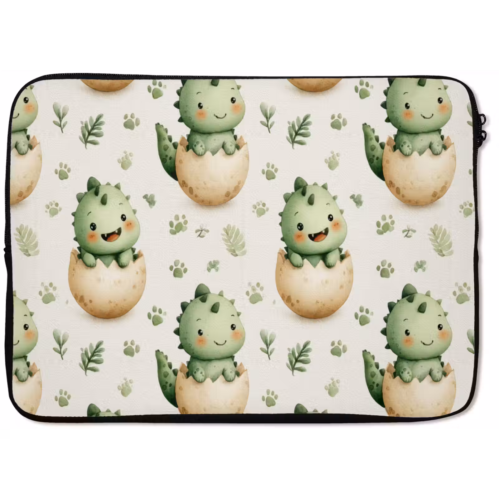 Laptophoes - Dino - Eieren - Groen — 1