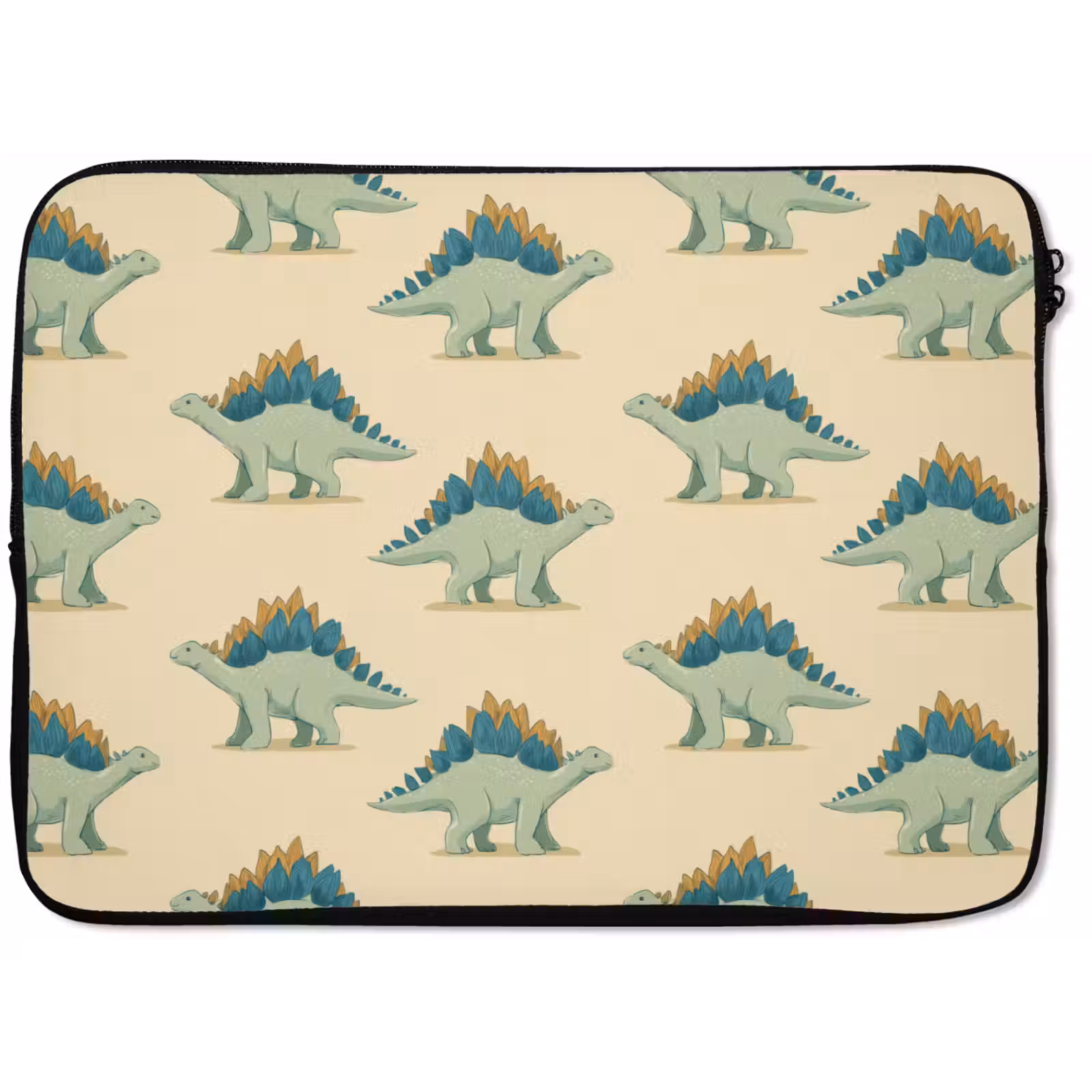 Laptophoes - Dino - Patroon - Groen — 1