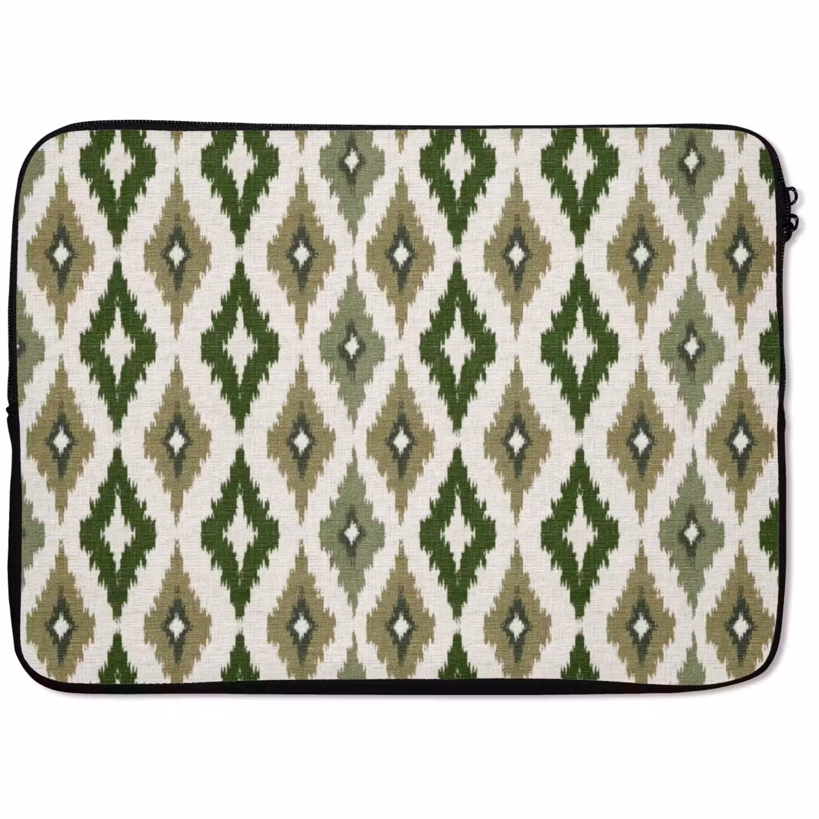Laptophoes - Geografisch - Ruitmotief - Groen — 1