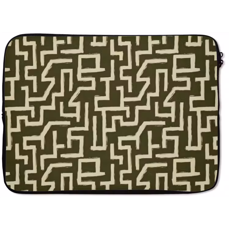Laptophoes - Abstract - Lijnen - Groen — 1