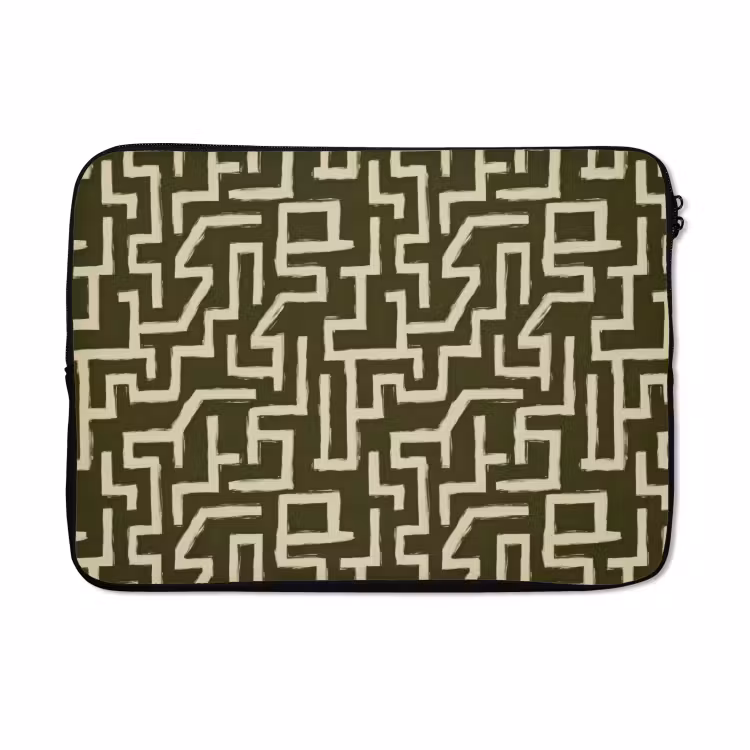 Laptophoes - Abstract - Lijnen - Groen — 5