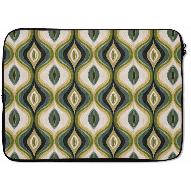 Laptophoes - Abstract - Ritmisch - Groen — 1