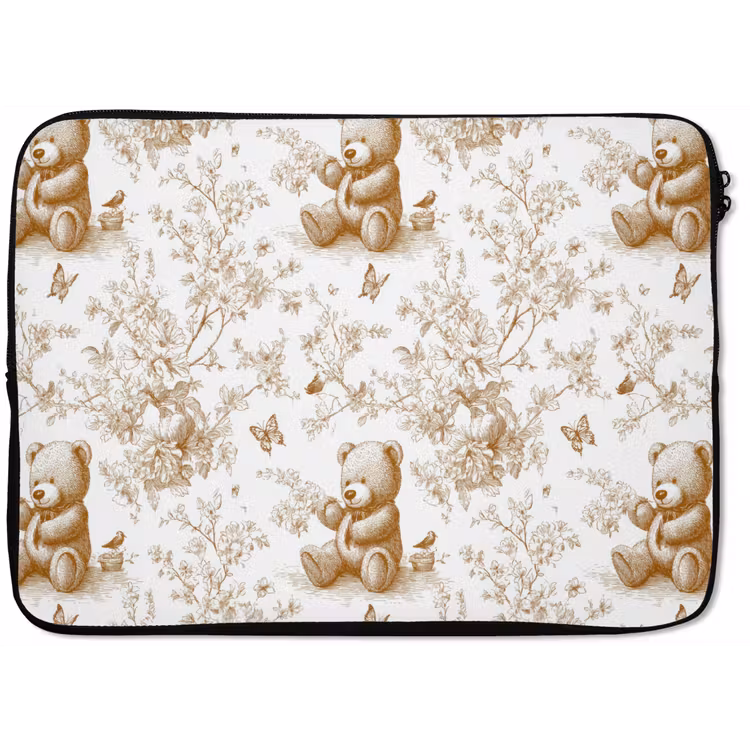 Laptophoes - Beer - Tijdloos - Bruin — 1