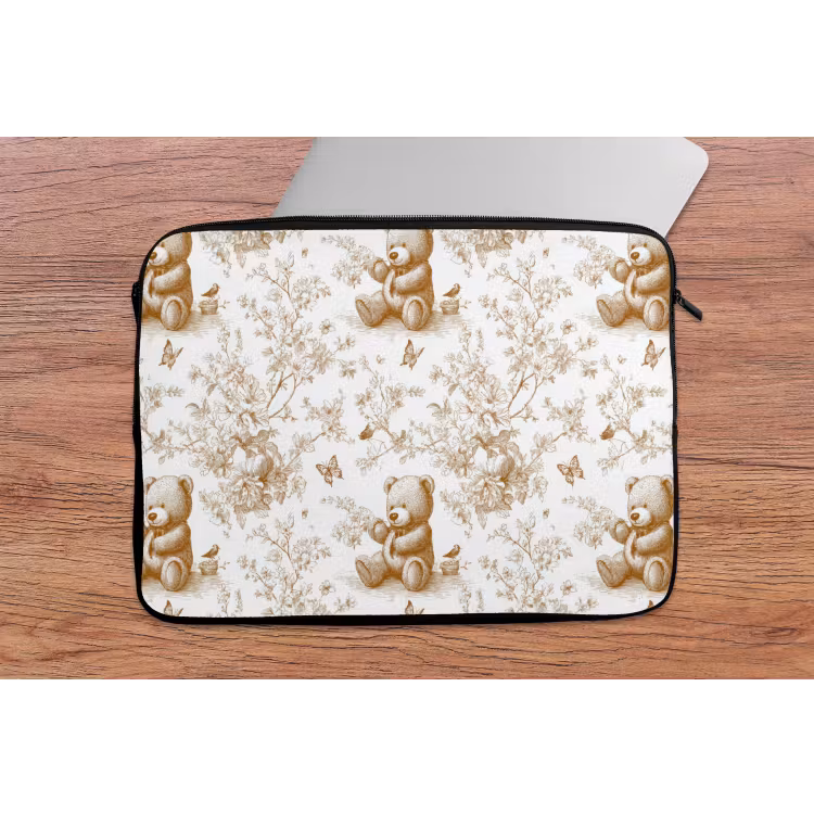 Laptophoes - Beer - Tijdloos - Bruin — 2