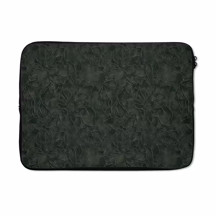 Laptophoes - Bloemen - Lijnen - Groen — 5