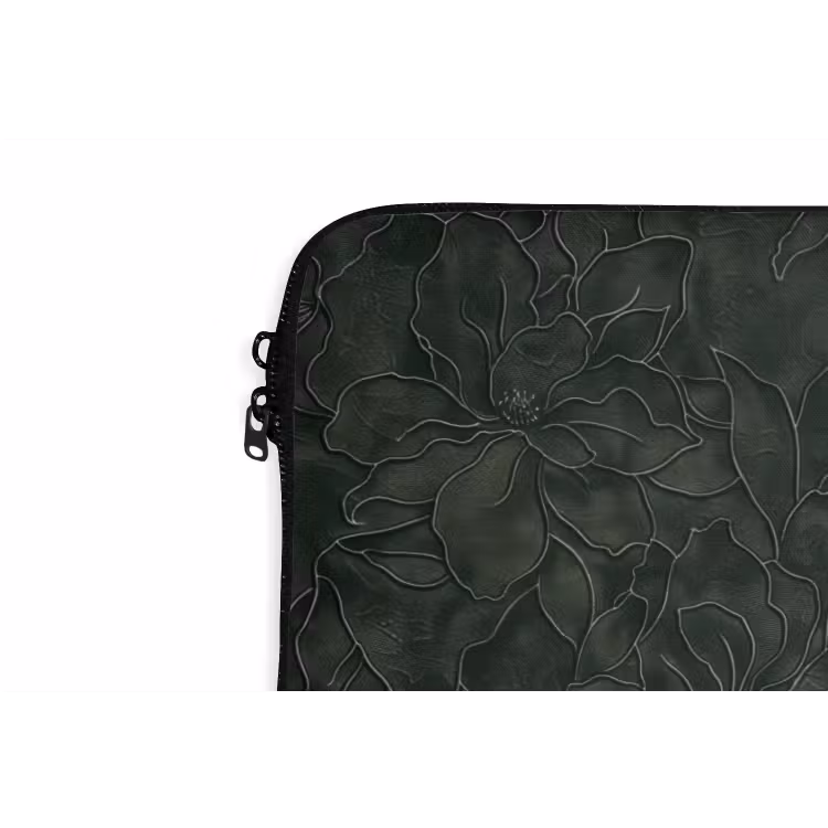 Laptophoes - Bloemen - Lijnen - Groen — 6