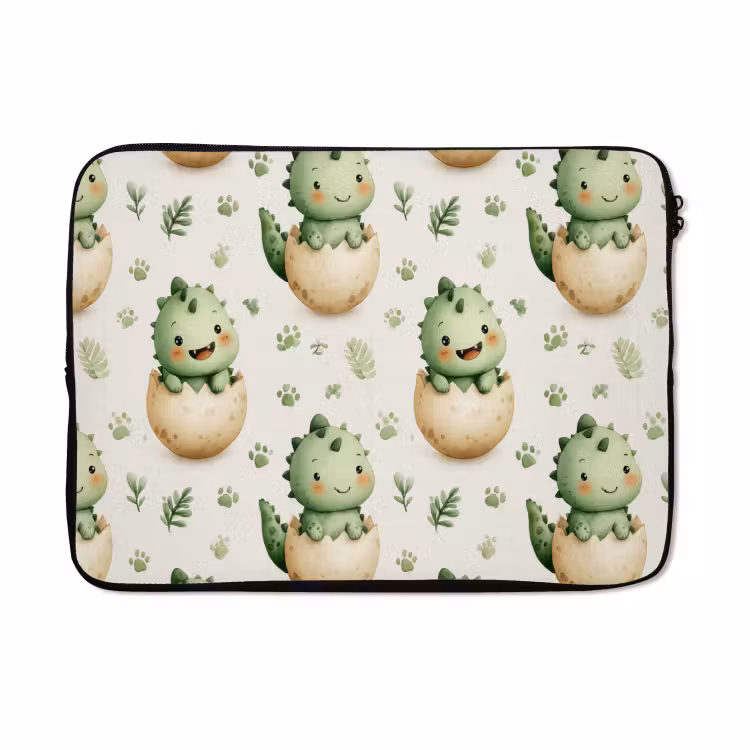 Laptophoes - Dino - Eieren - Groen — 5