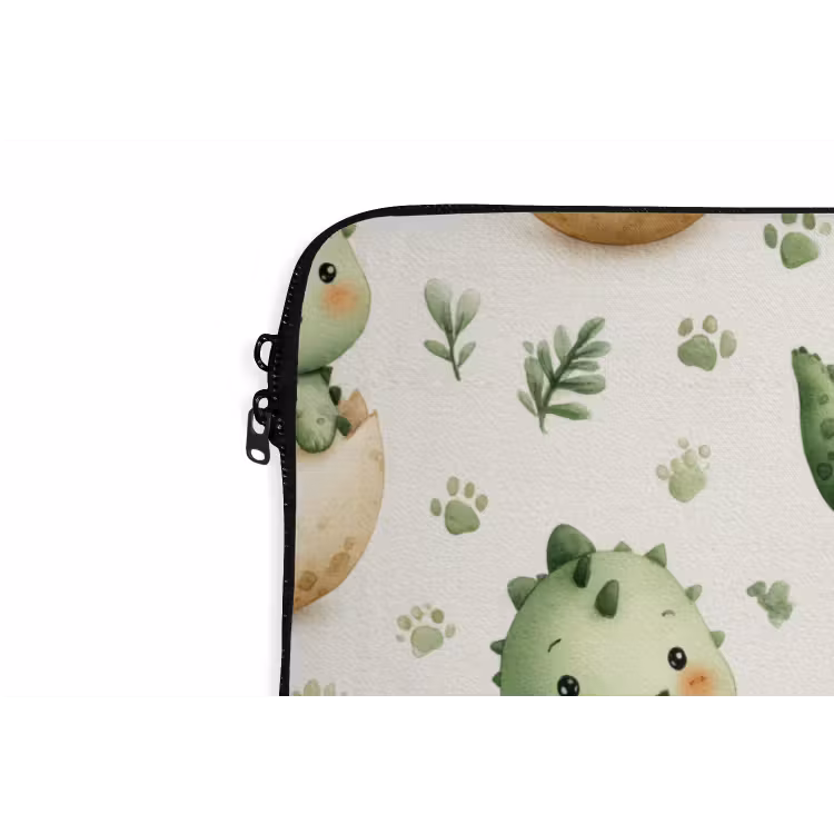 Laptophoes - Dino - Eieren - Groen — 6