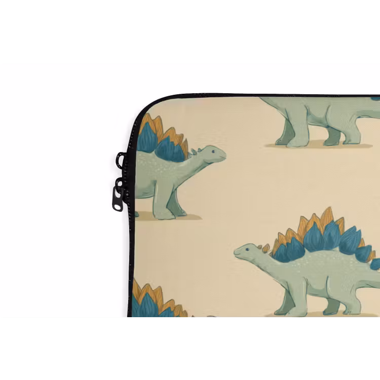 Laptophoes - Dino - Patroon - Groen — 6