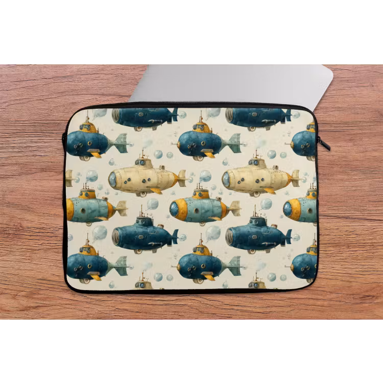 Laptophoes - Duikboot - Fantasie - Kleurrijk — 2