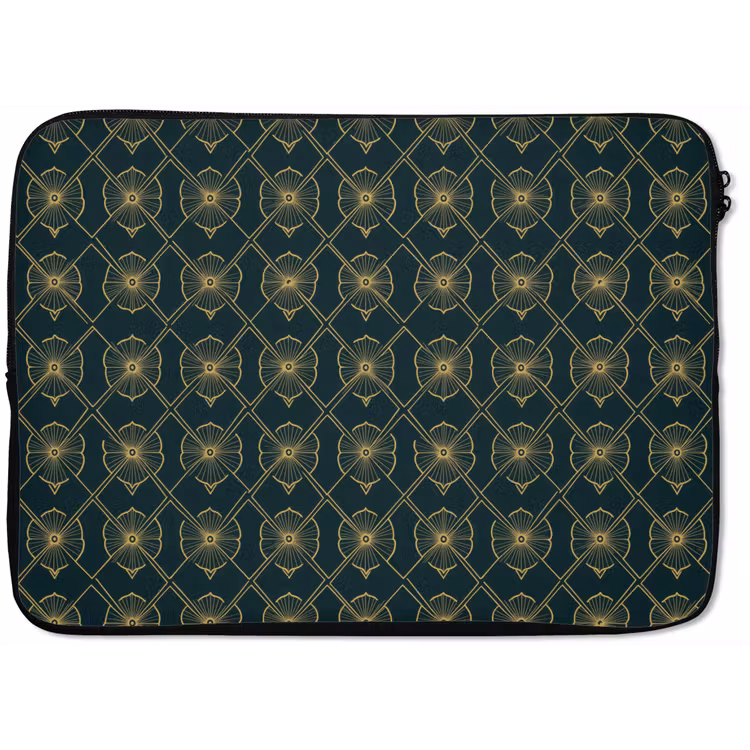 Laptophoes - Geometrisch - Elegant - Groen — 1