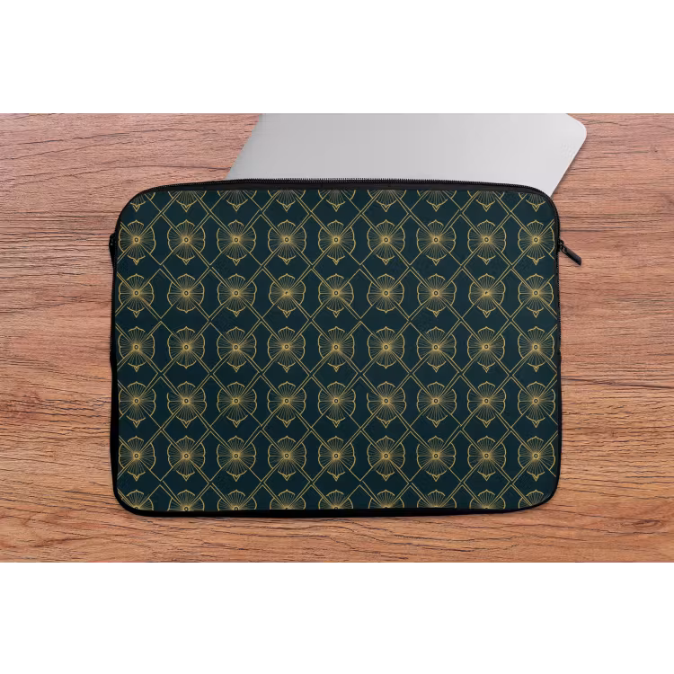 Laptophoes - Geometrisch - Elegant - Groen — 2