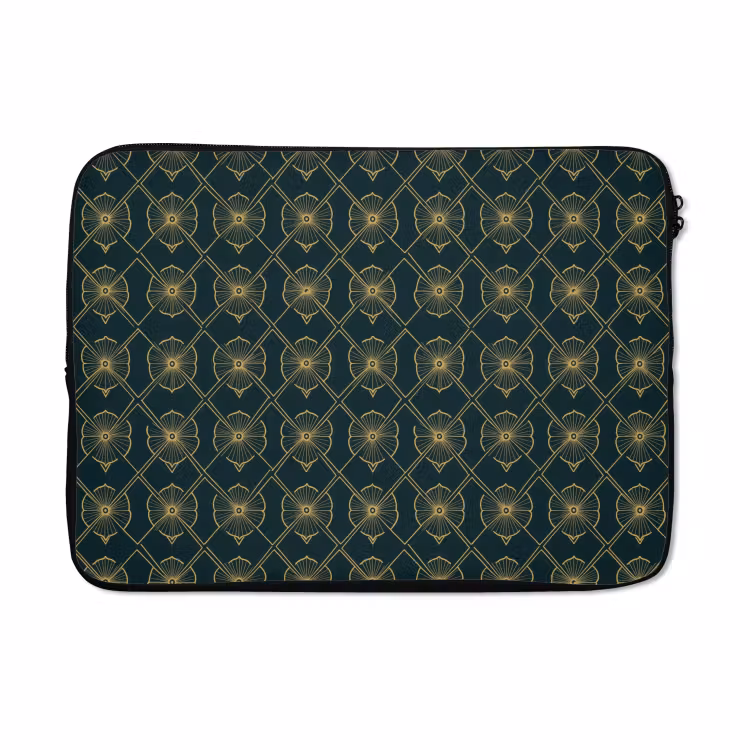 Laptophoes - Geometrisch - Elegant - Groen — 5