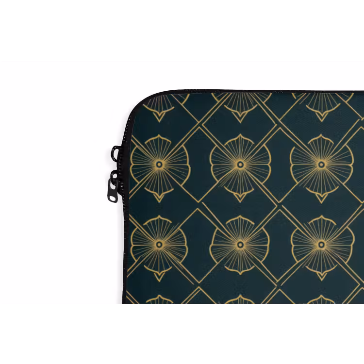 Laptophoes - Geometrisch - Elegant - Groen — 6