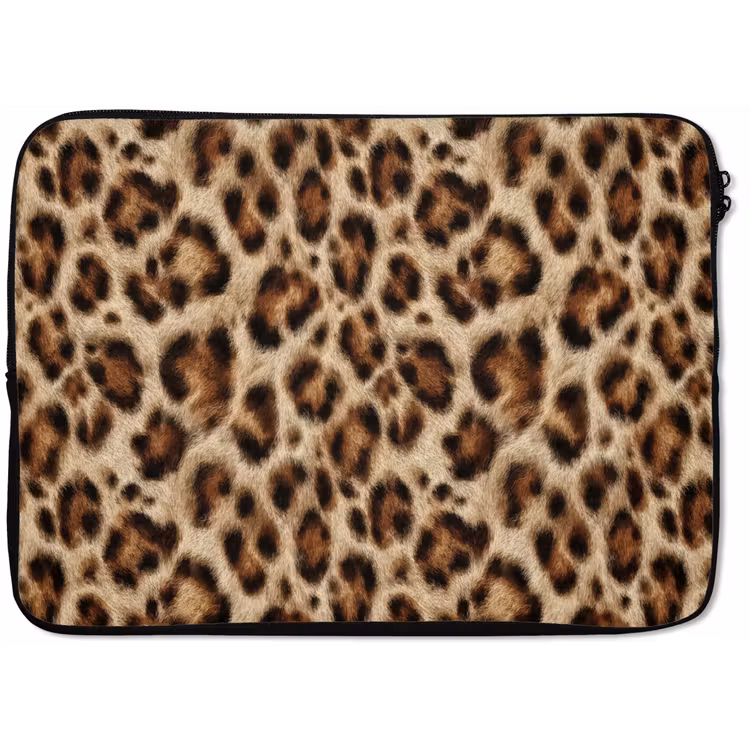 Laptophoes - Luipaard - Bruin - Vacht — 1