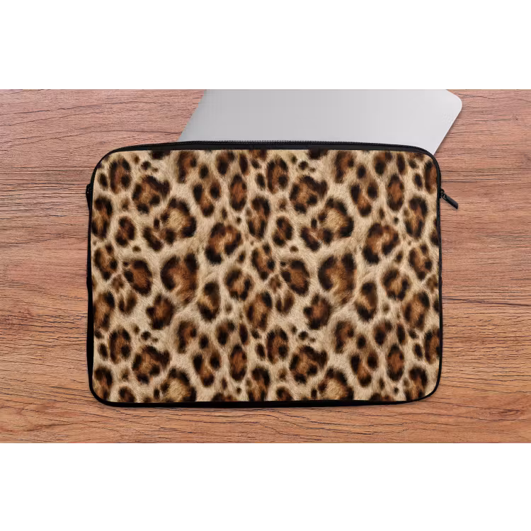 Laptophoes - Luipaard - Bruin - Vacht — 2