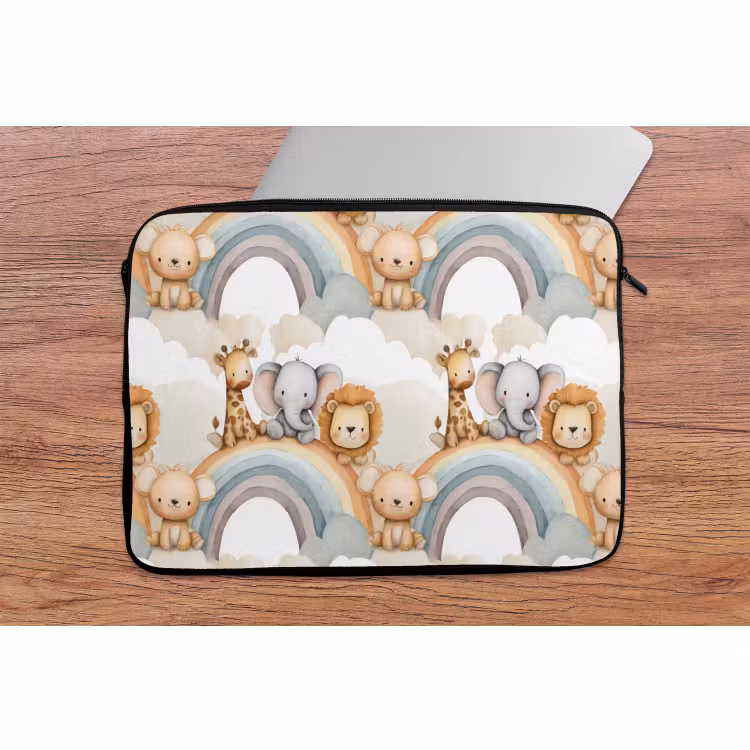 Laptophoes - Safari - Regenboog - Kleurrijk — 2