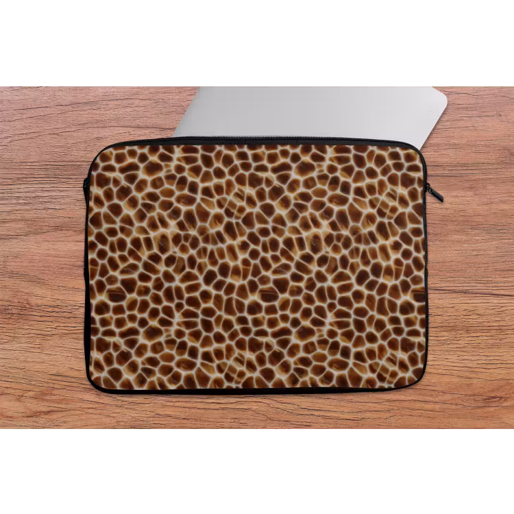 Laptophoes - Schildpad - Bruin - Patroon — 2