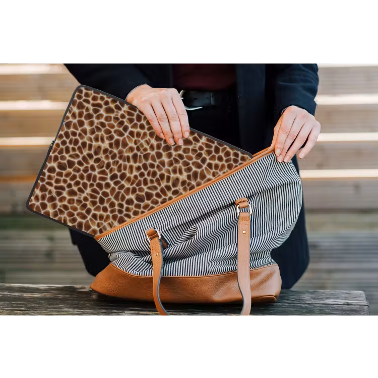 Laptophoes - Schildpad - Bruin - Patroon — 4