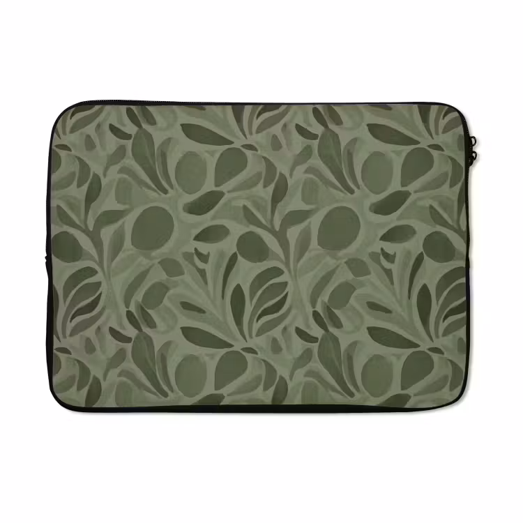 Laptophoes - Sereen - Bladeren - Groen — 5