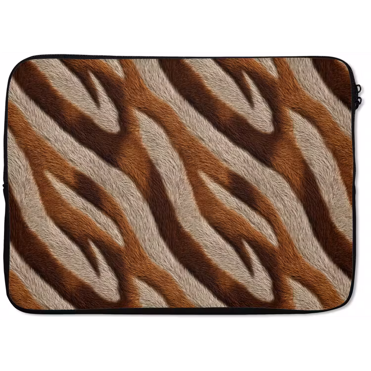 Laptophoes - Zebra - Bruin - Patroon — 1