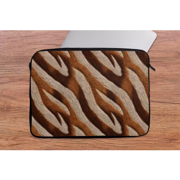 Laptophoes - Zebra - Bruin - Patroon — 2