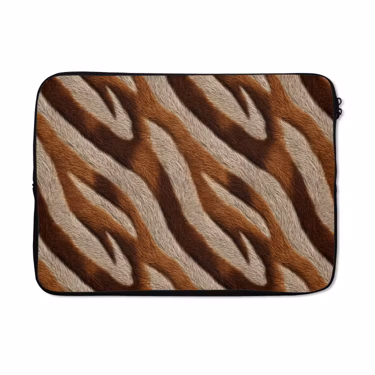 Laptophoes - Zebra - Bruin - Patroon — 5