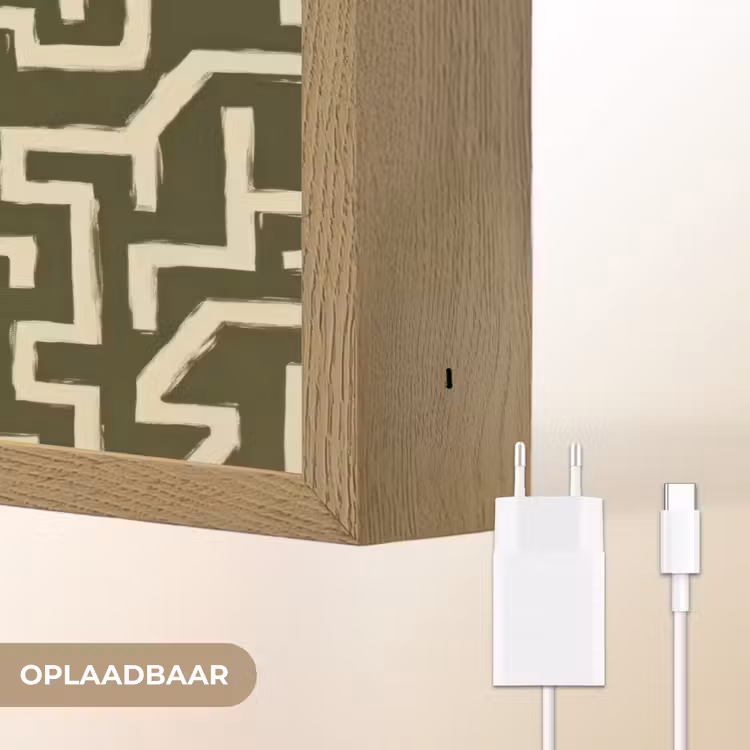 Lightbox - Wandlamp - Abstract - Lijnen - Groen — 7
