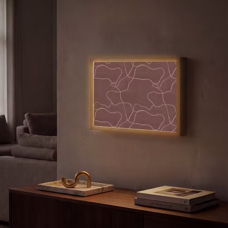 Lightbox - Wandlamp - Abstract - Modern - Bruin — 2