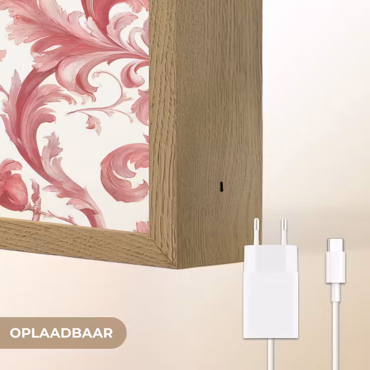 Lightbox - Wandlamp - Barok - Patroon - Rood — 7