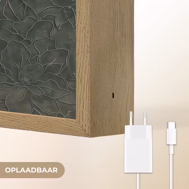 Lightbox - Wandlamp - Bloemen - Lijnen - Groen — 7