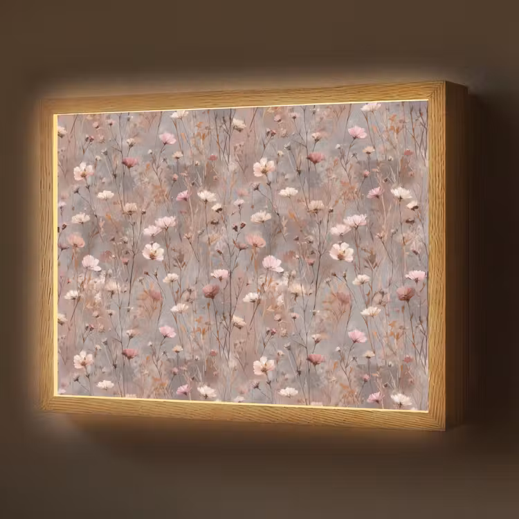 Lightbox - Wandlamp - Bloemen - Wild - Pastel — 1