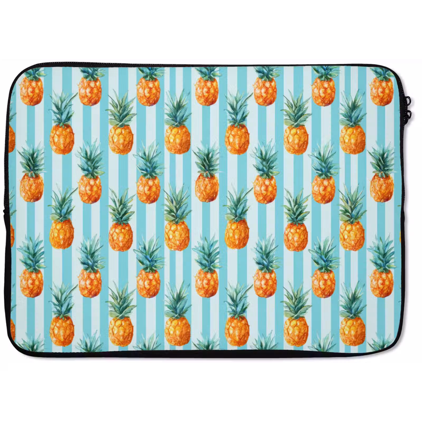 Laptophoes - Ananas - Strepen - Groen — 1