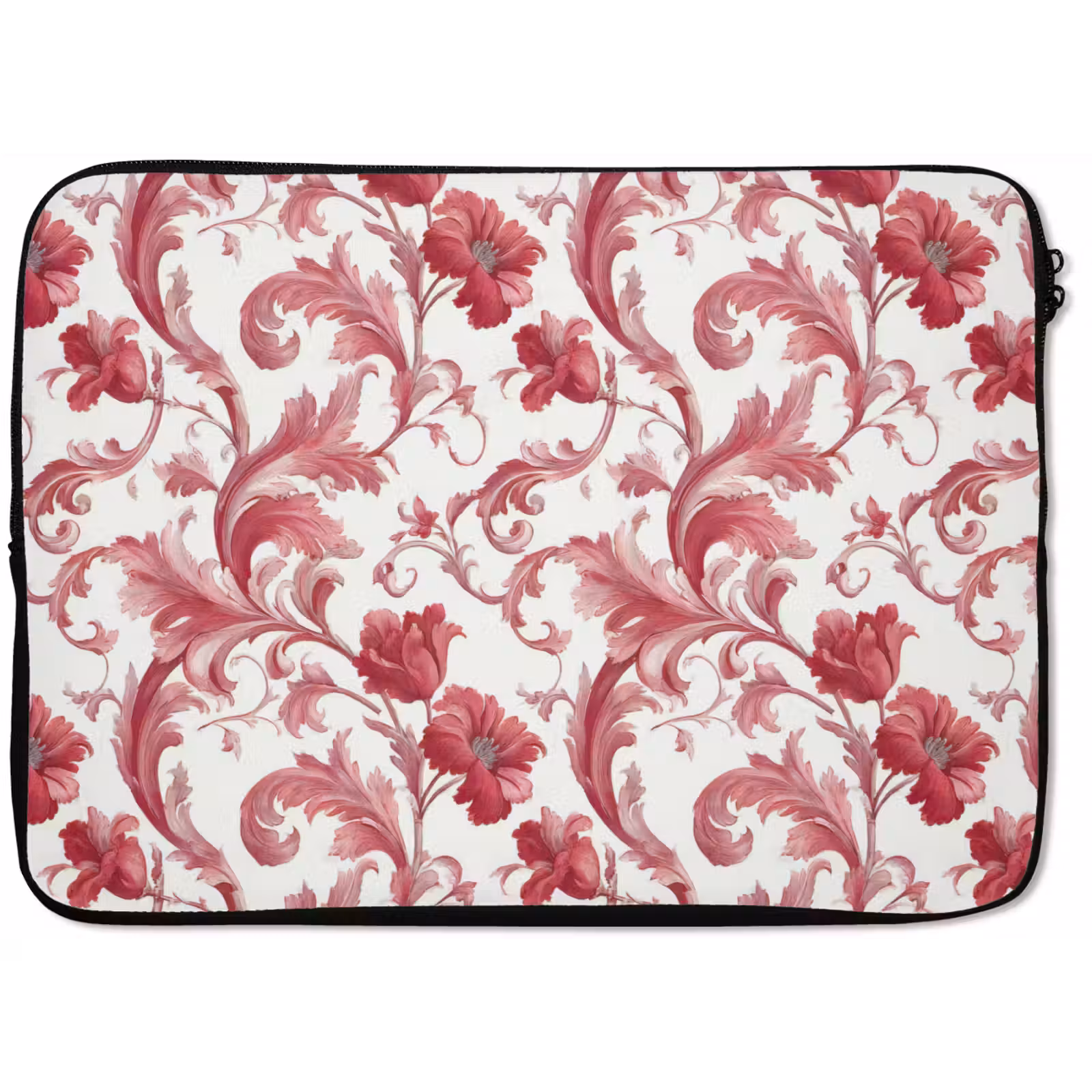 Laptophoes - Barok - Patroon - Rood — 1