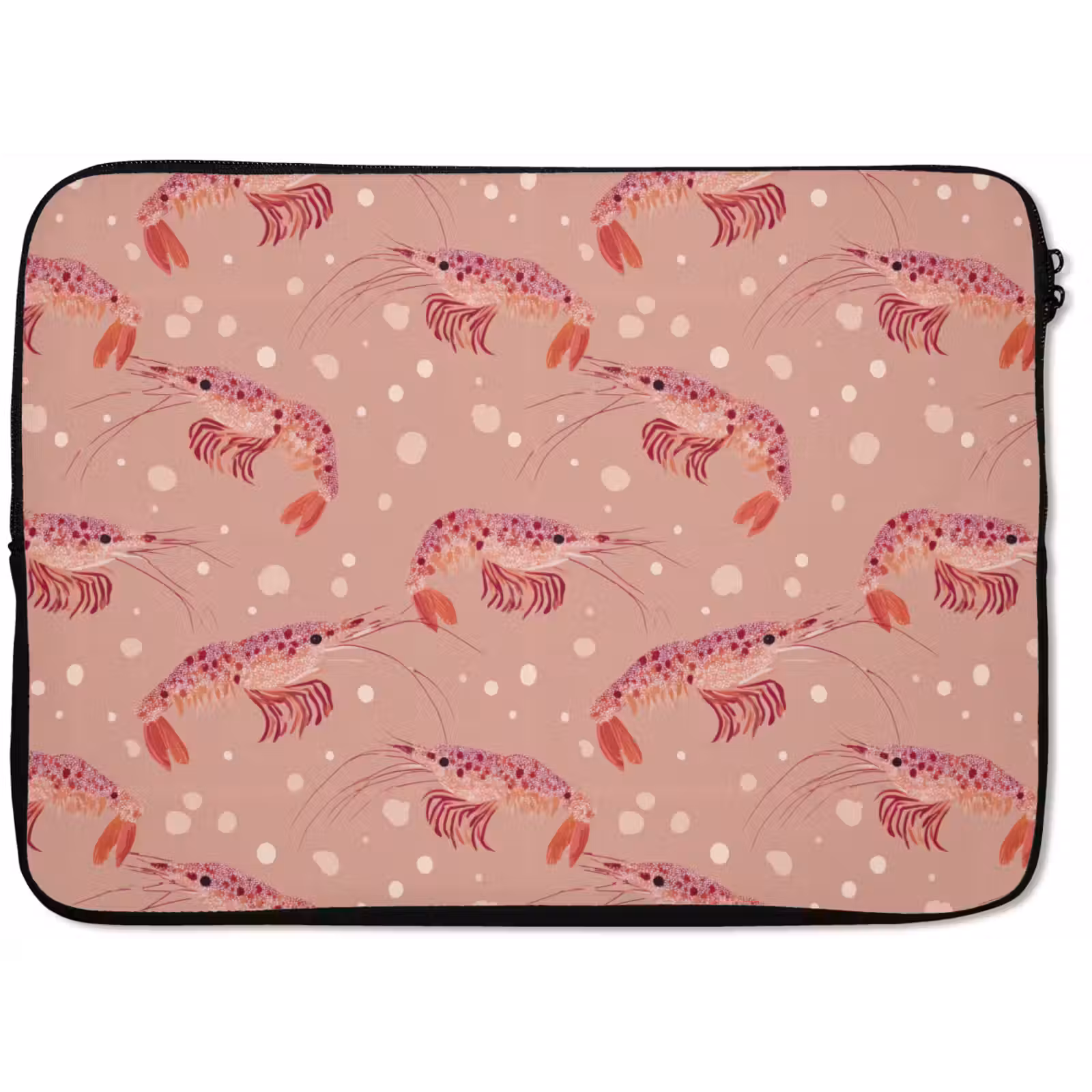 Laptophoes - Garnalen - Stippen - Roze — 1