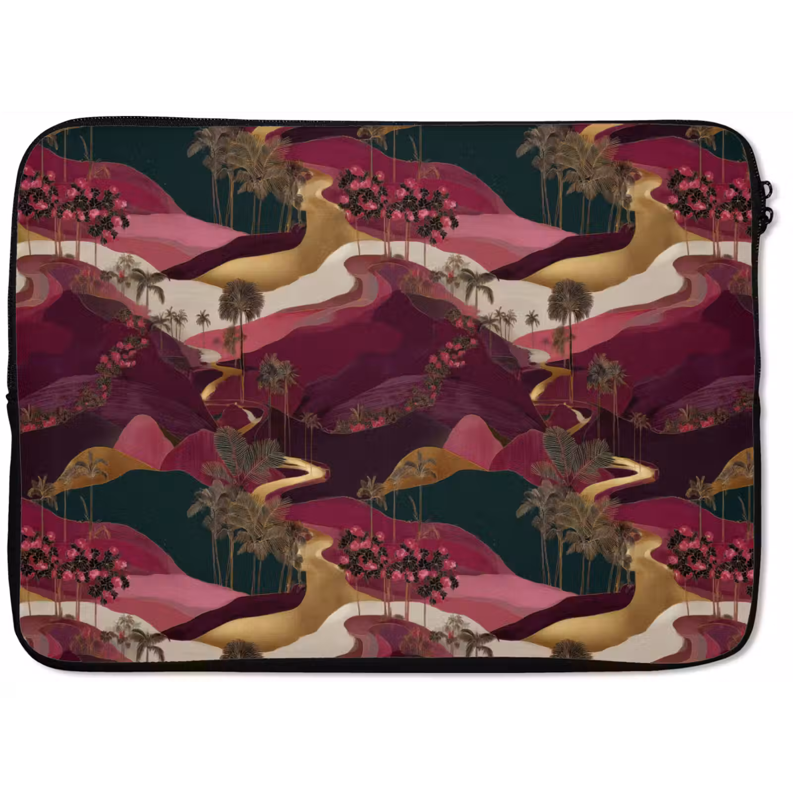 Laptophoes - Magisch - Palmbomen - Goud — 1