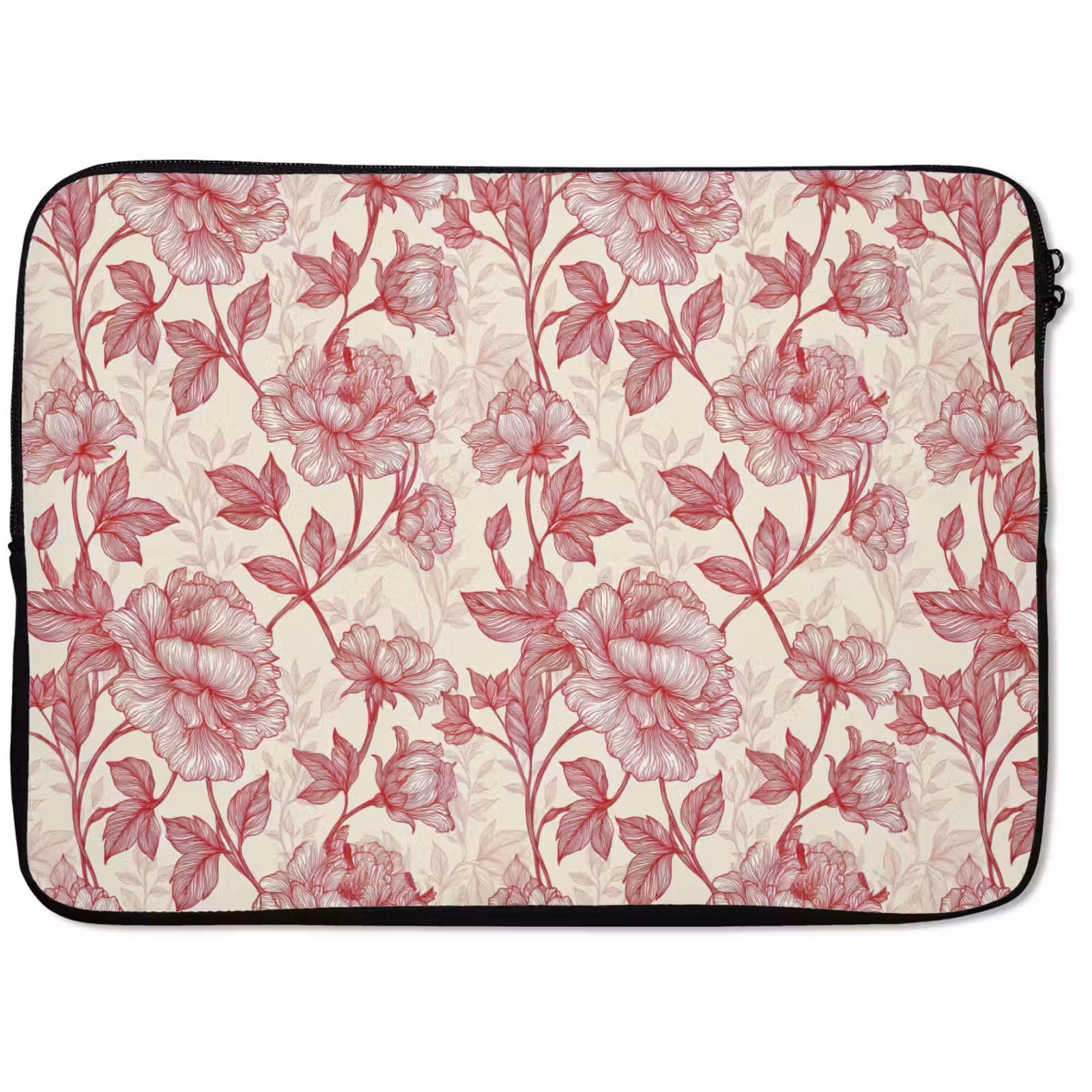 Laptophoes - Pioenrozen - Modern - Rood — 1