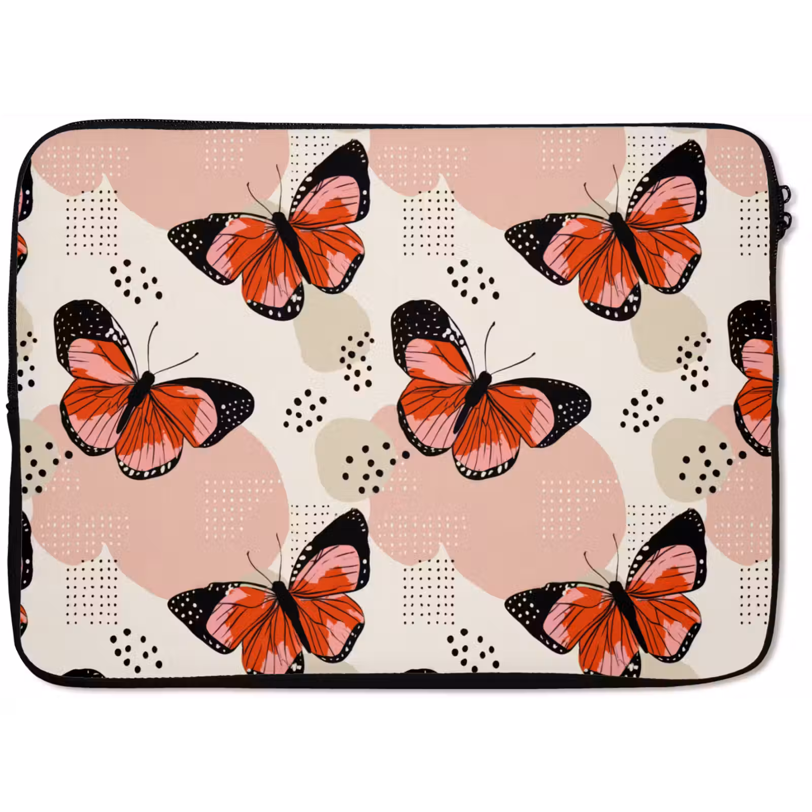 Laptophoes - Vlinders - Retro - Kleurrijk — 1