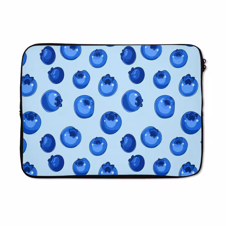 Laptophoes - Bessen - Modern - Blauw — 5